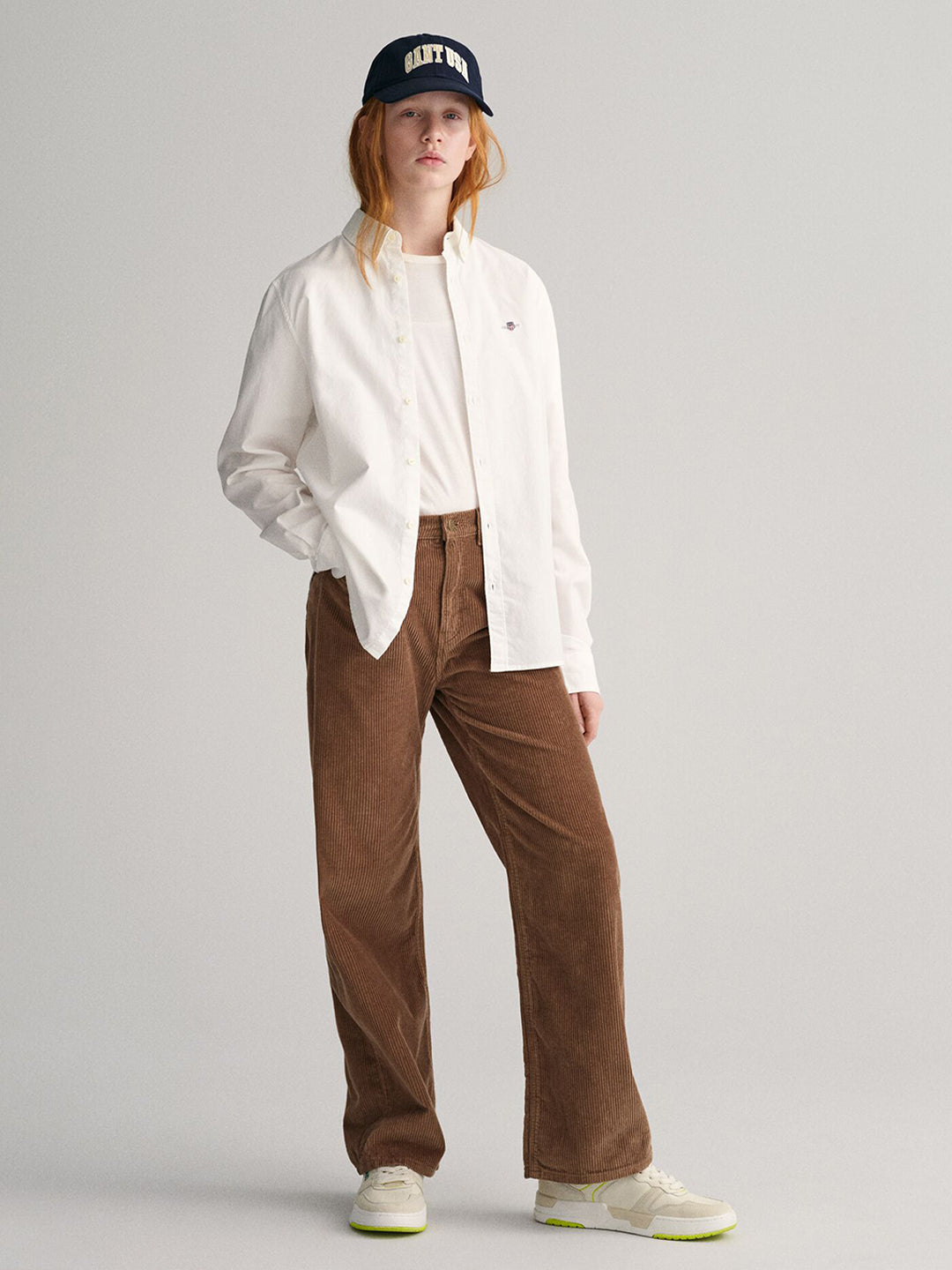 Gant Kids White Solid Collar Shirt