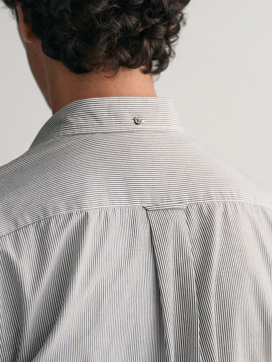 Gant Men Black Striped Collar Shirt