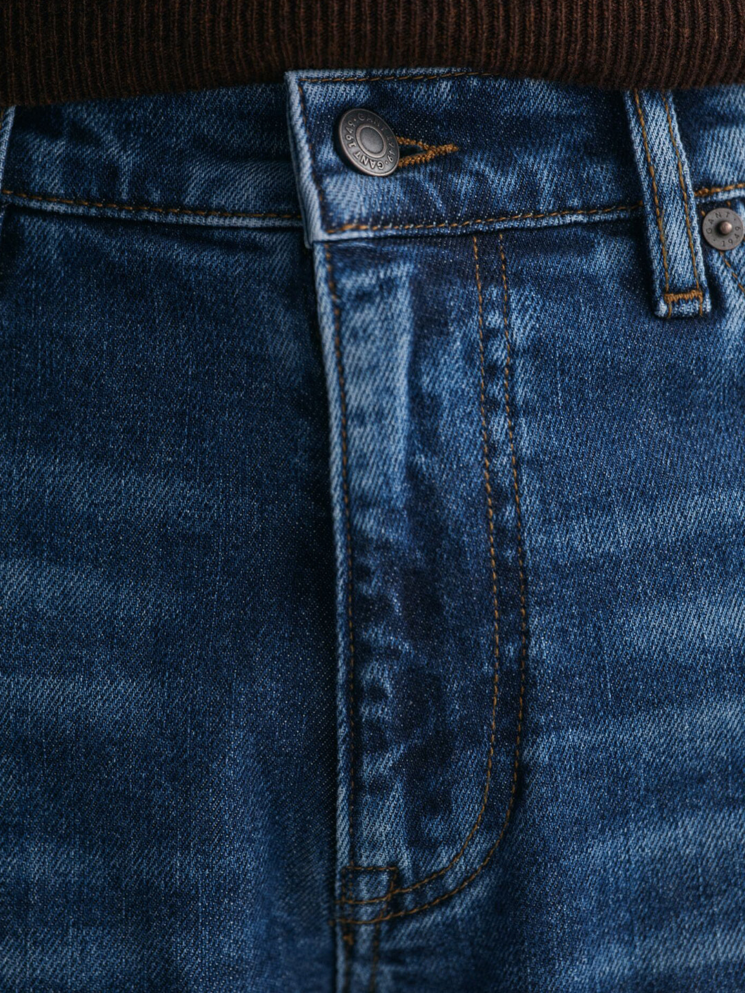 Gant Men Blue Slim Fit Washed Jeans