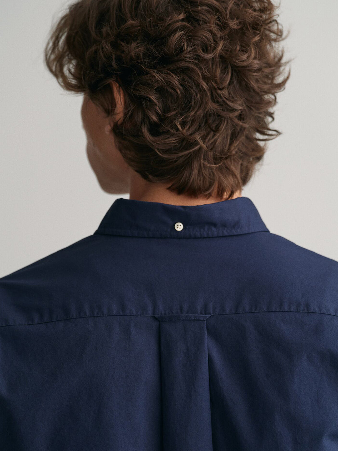 Gant Men Blue Solid Collar Shirt
