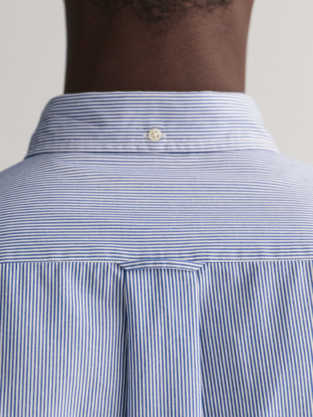 Gant Men Blue Striped Collar Shirt