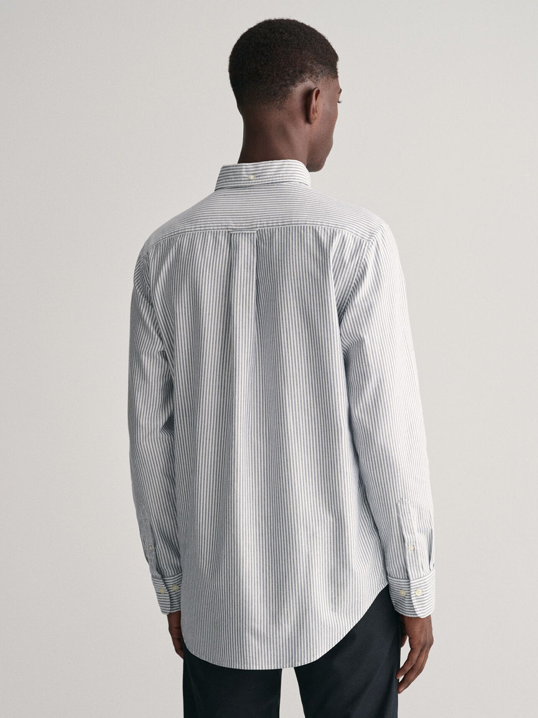 Gant Men Blue Striped Collar Shirt