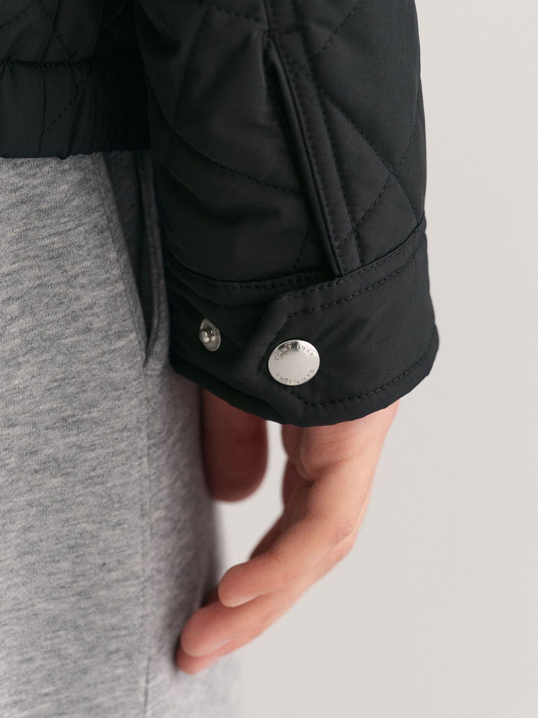 Gant Men Black Solid Collar Jacket