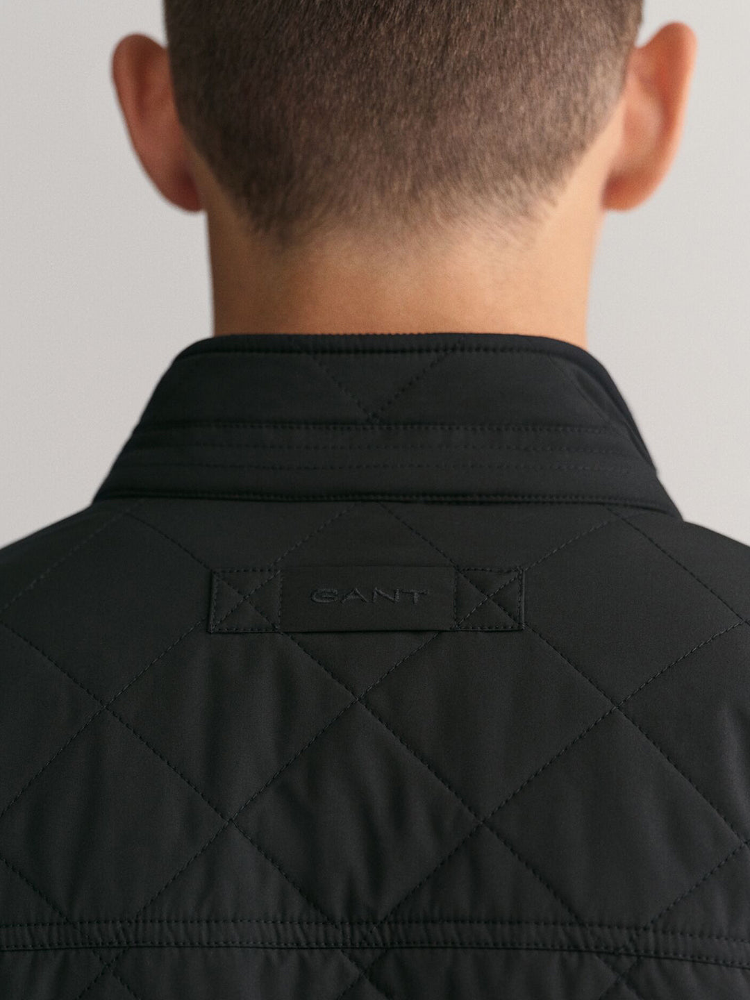 Gant Men Black Solid Collar Jacket