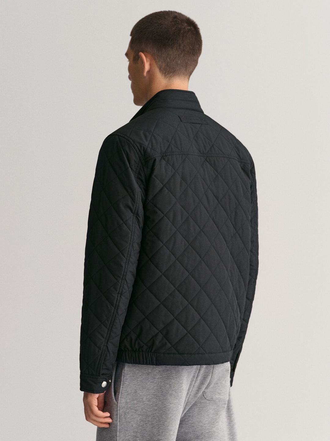 Gant Men Black Solid Collar Jacket