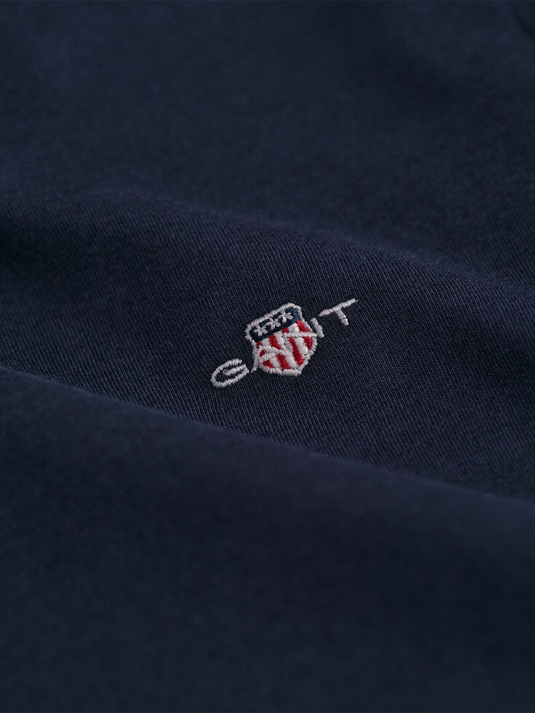 Gant Kids Blue Solid Round Neck Tshirt