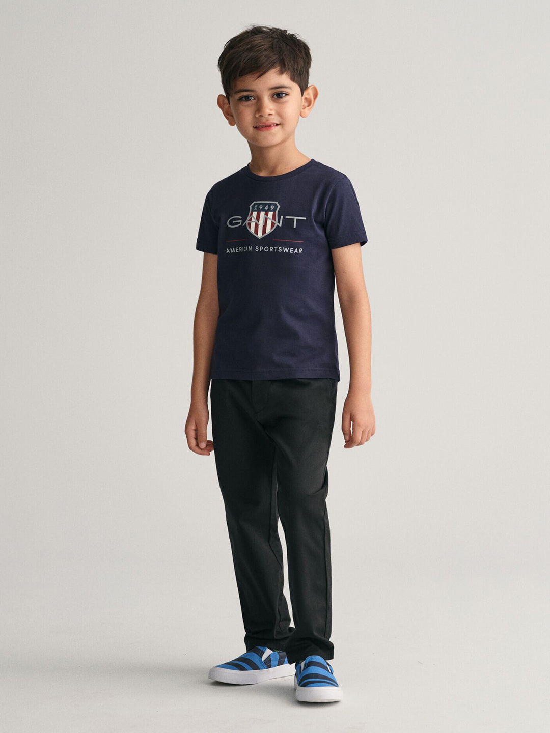 Gant Kids Blue Graphic Round Neck Tshirt