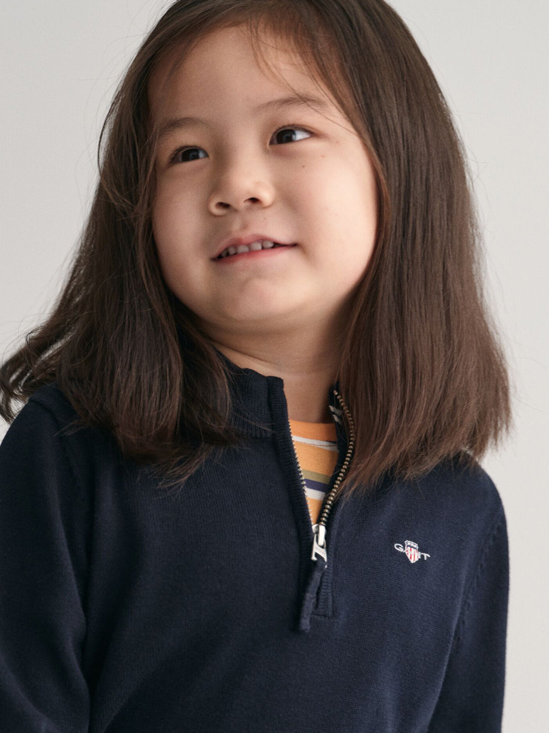 Gant Kids Blue Solid Round Neck Sweatshirt