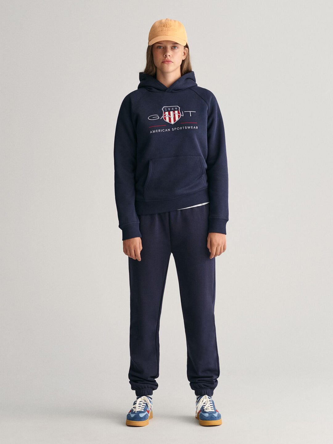 Gant Kids Blue Graphic Hood Sweatshirt