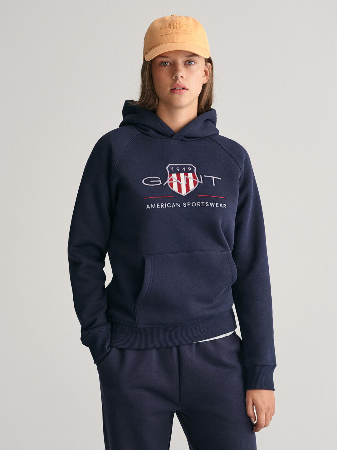 Gant Kids Blue Graphic Hood Sweatshirt