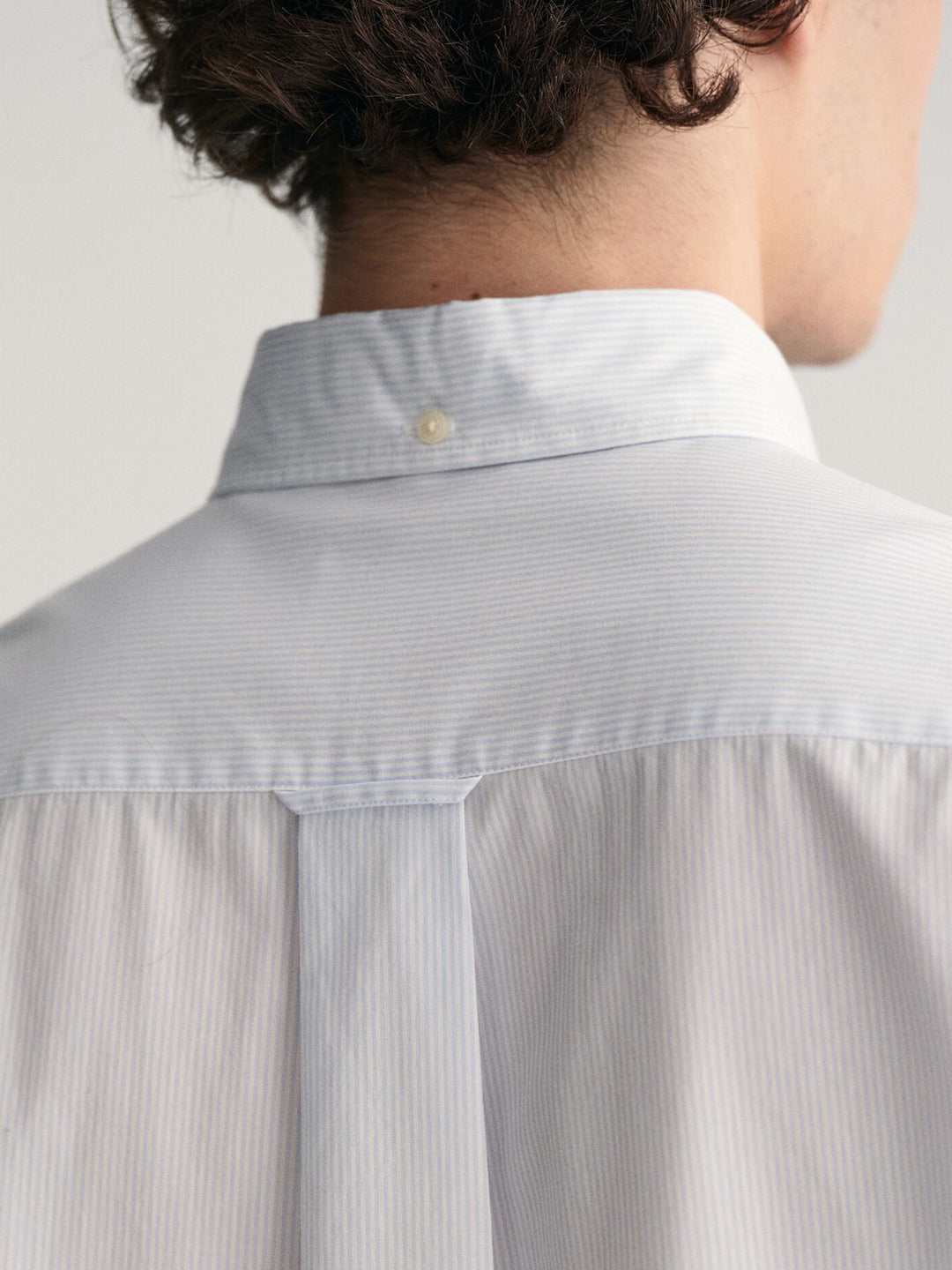 Gant Men Blue Striped Collar Shirt