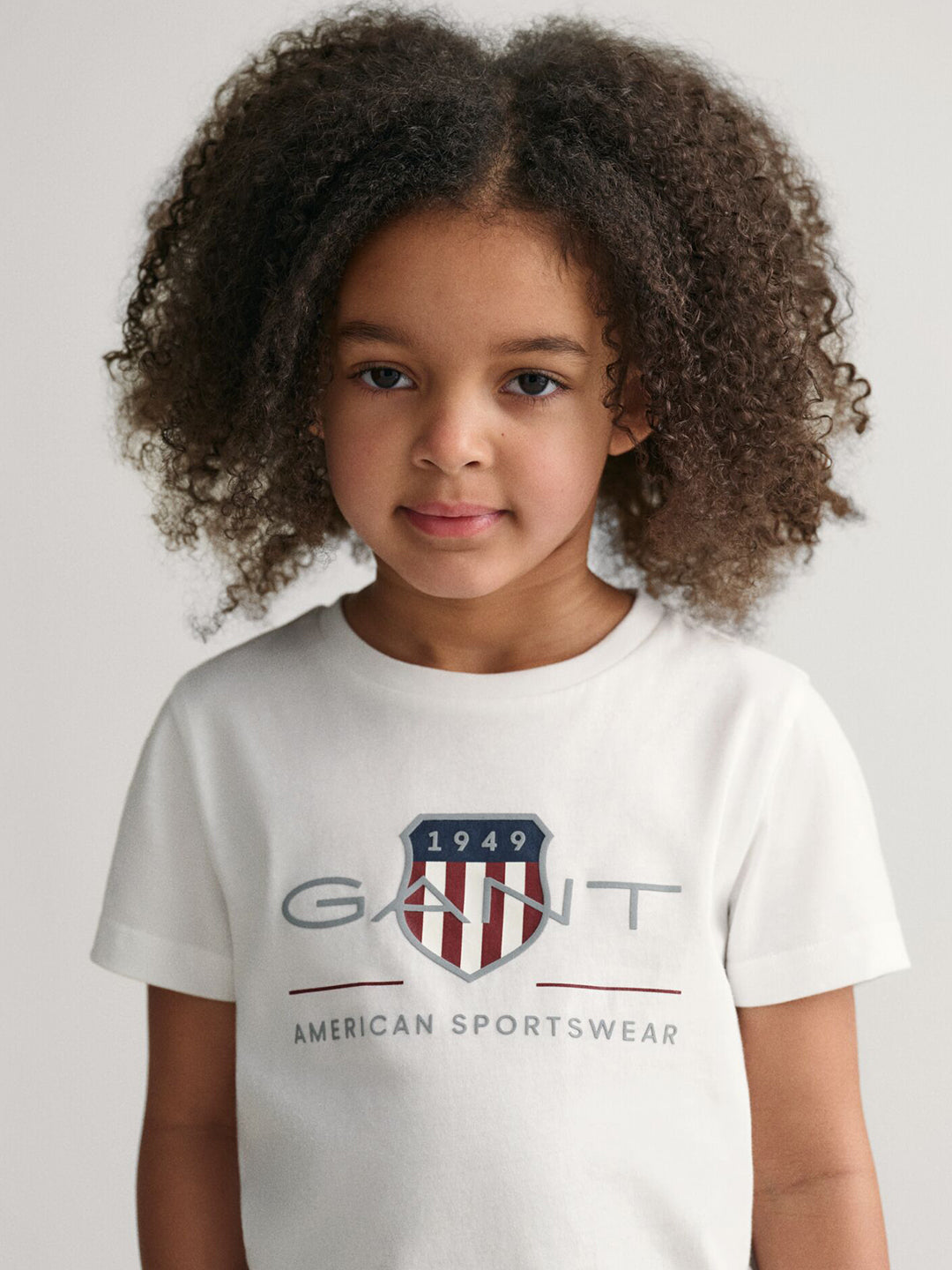 Gant Kids White Graphic Round Neck Tshirt
