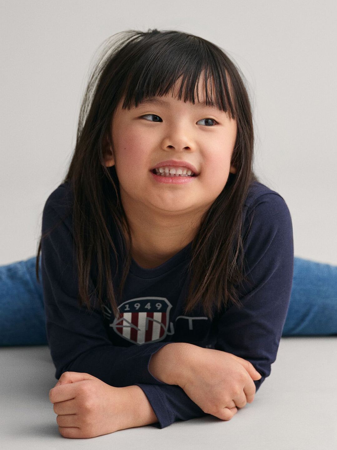 Gant Kids Blue Graphic Round Neck Tshirt