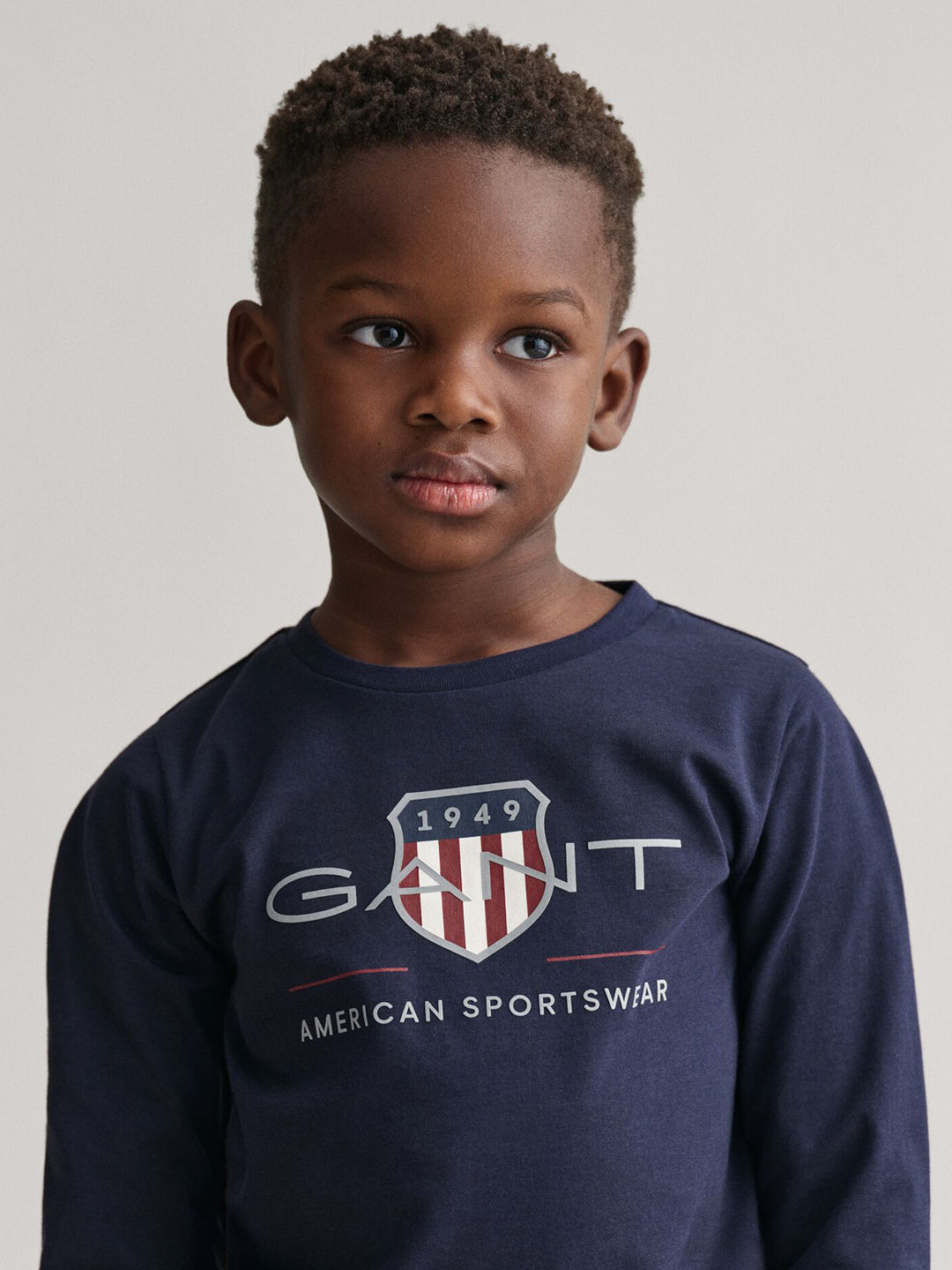 Gant Kids Blue Graphic Round Neck Tshirt