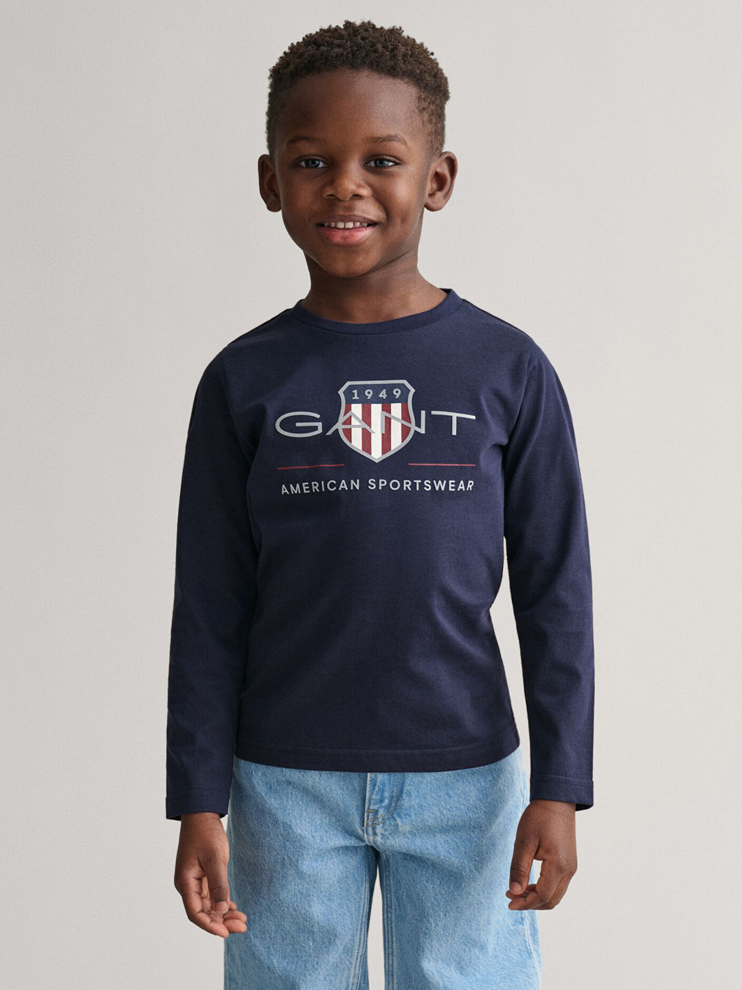 Gant Kids Blue Graphic Round Neck Tshirt