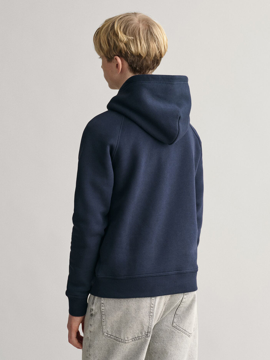 Gant Kids Blue Graphic Hood Sweatshirt