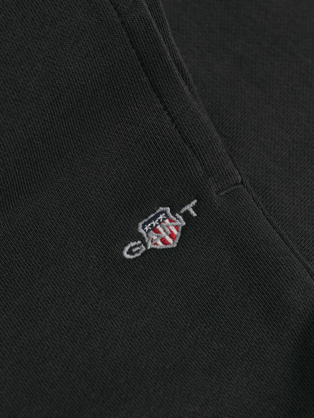 Gant Boys Black Regular Fit Solid Sweatpant