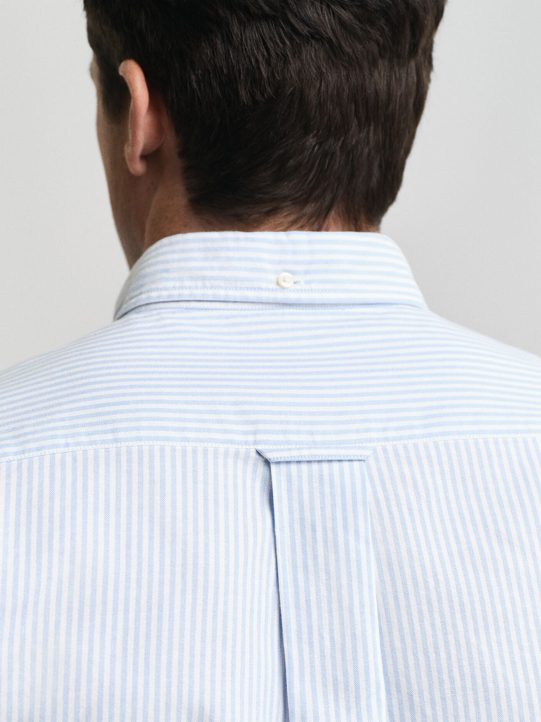 Gant Men Blue Striped Collar Shirt
