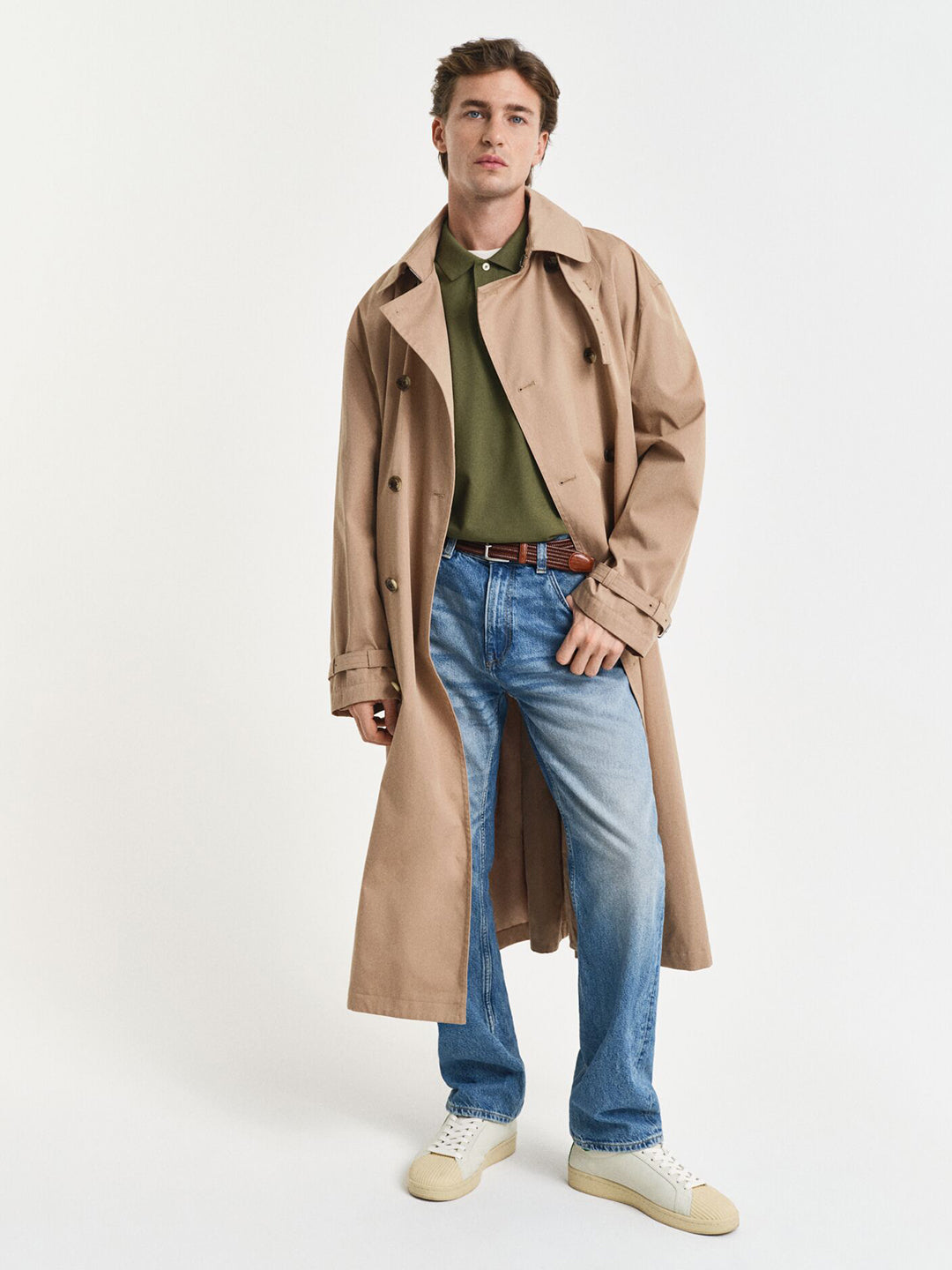 Gant Men Cream Solid Polo Tshirt