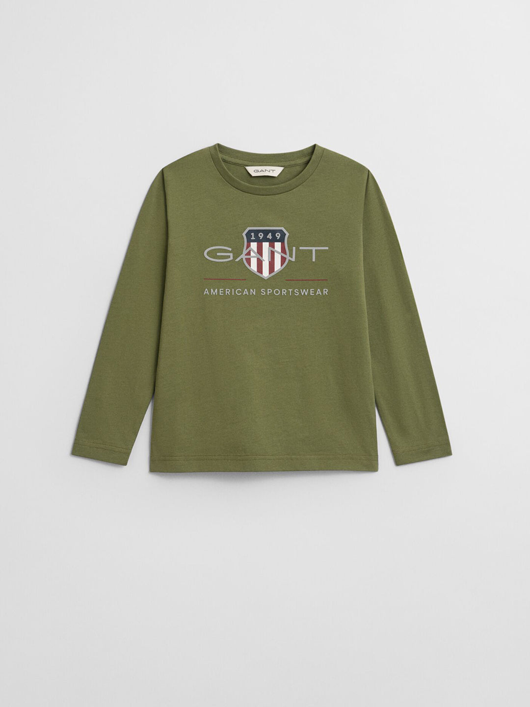Gant Boys Green Graphic Round Neck Tshirt