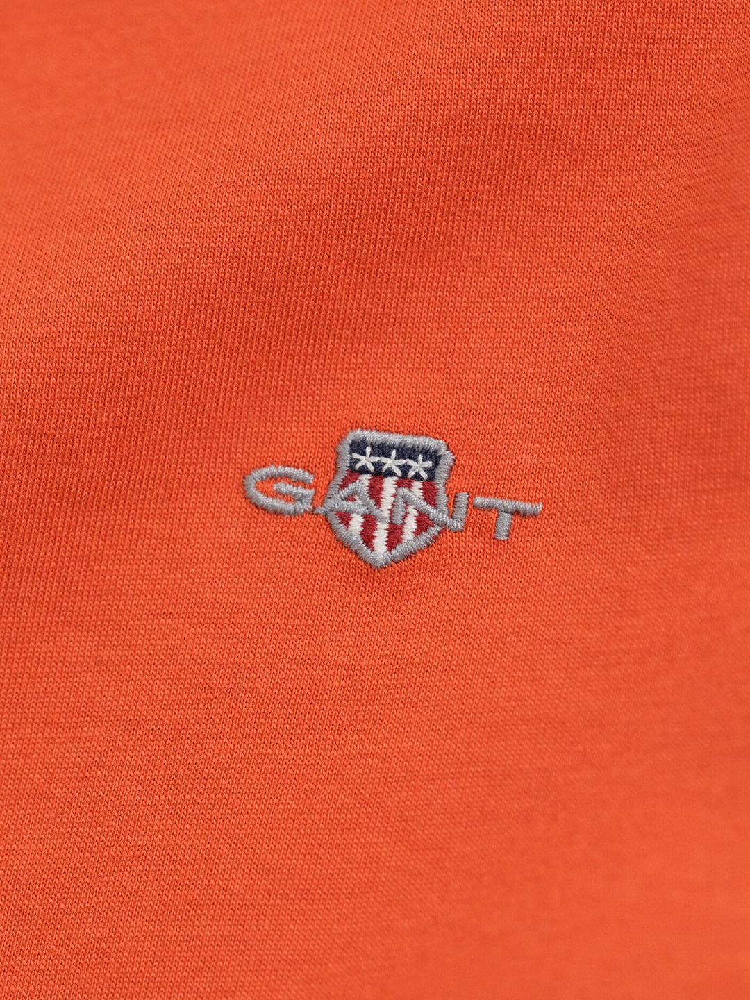 Gant Boys Orange Solid Round Neck Tshirt