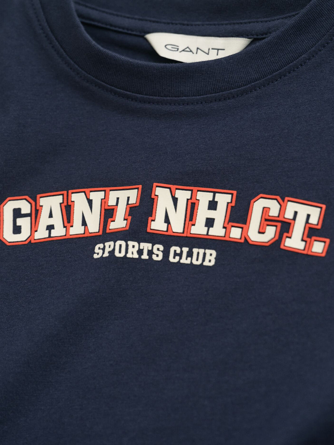 Gant Boys Blue Graphic Round Neck Tshirt