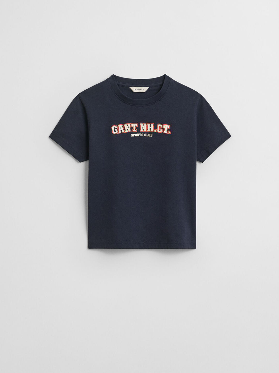 Gant Boys Blue Graphic Round Neck Tshirt