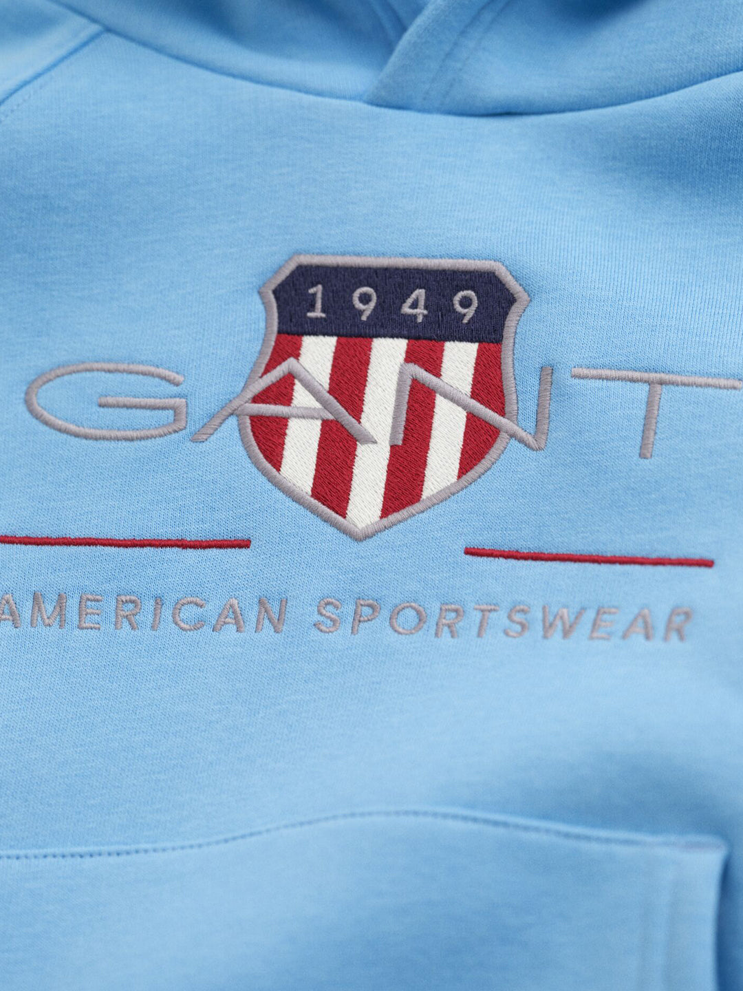 Gant Boys Blue Graphic Hooded Sweatshirt