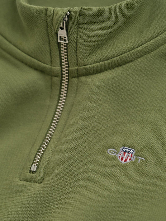 Gant Boys Green Solid Round Neck Sweatshirt
