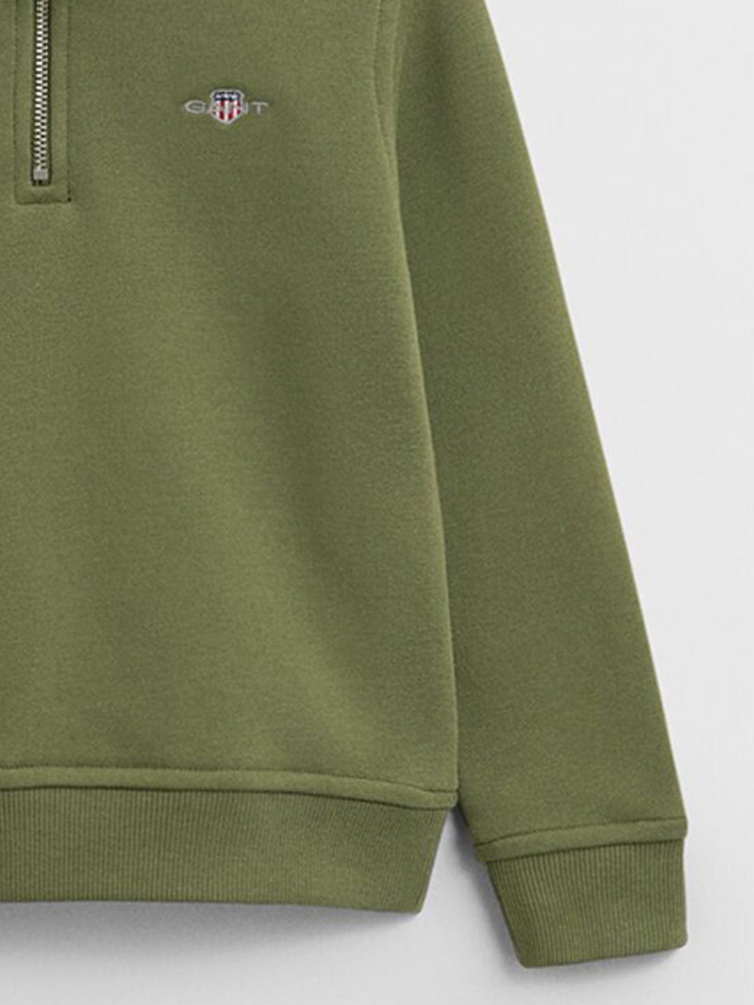 Gant Boys Green Solid Round Neck Sweatshirt