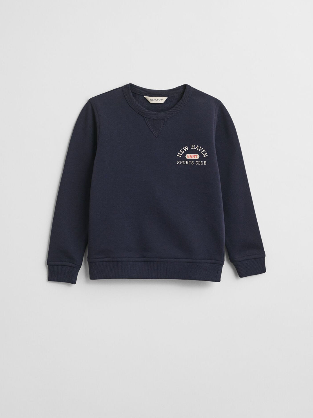 Gant Boys Blue Graphic Round Neck Sweatshirt