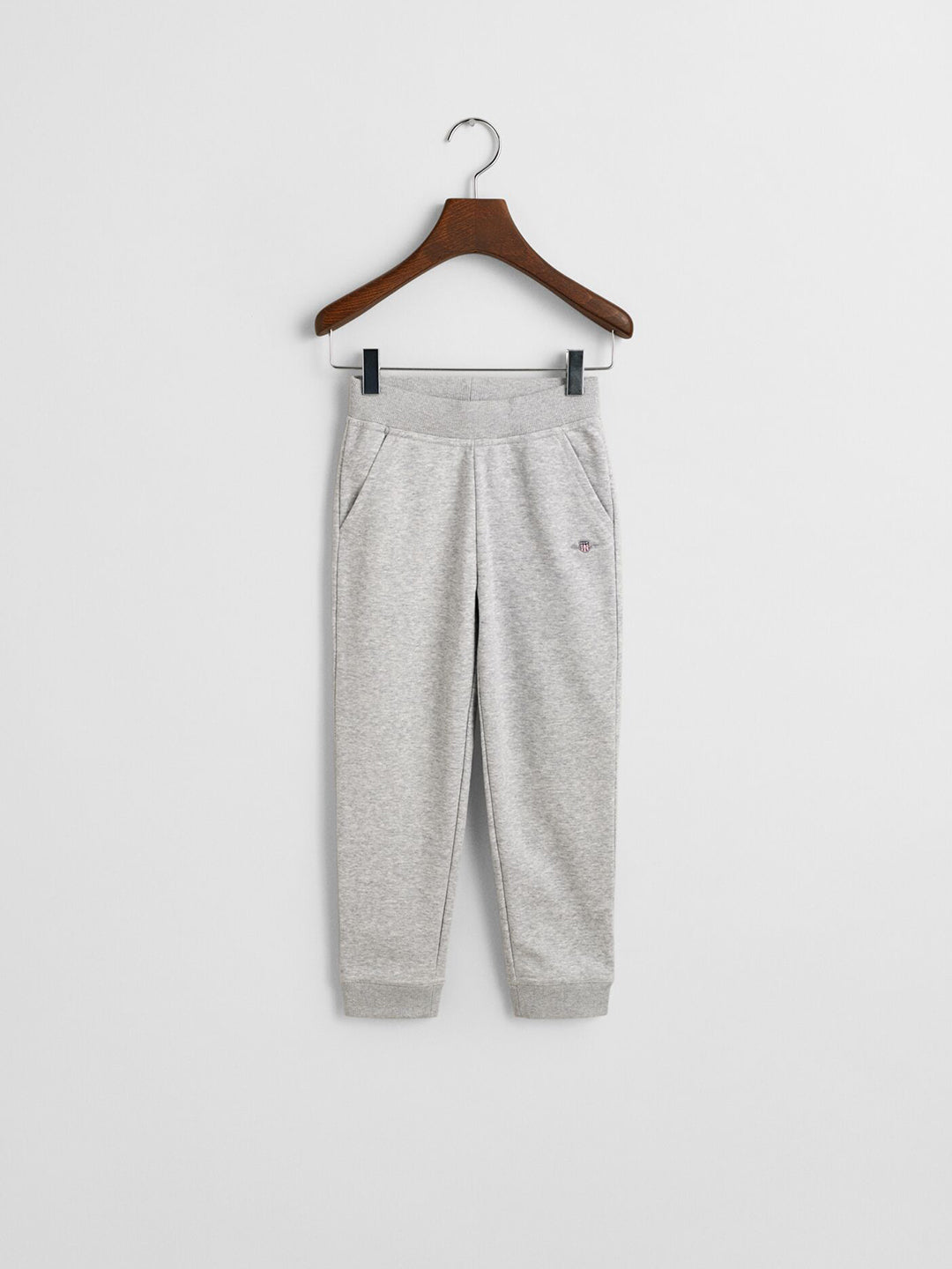 Gant Boys Grey Regular Fit Solid Sweatpant