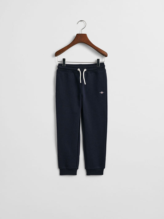 Gant Boys Blue Regular Fit Solid Sweatpant