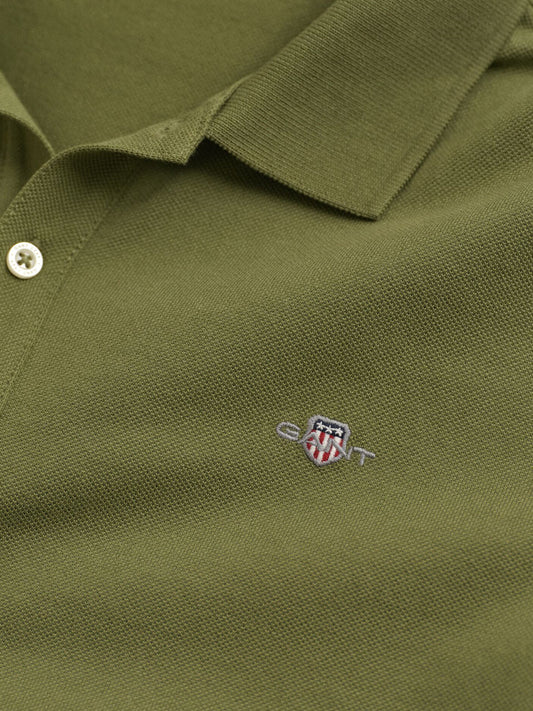 Gant Boys Green Solid Polo Tshirt