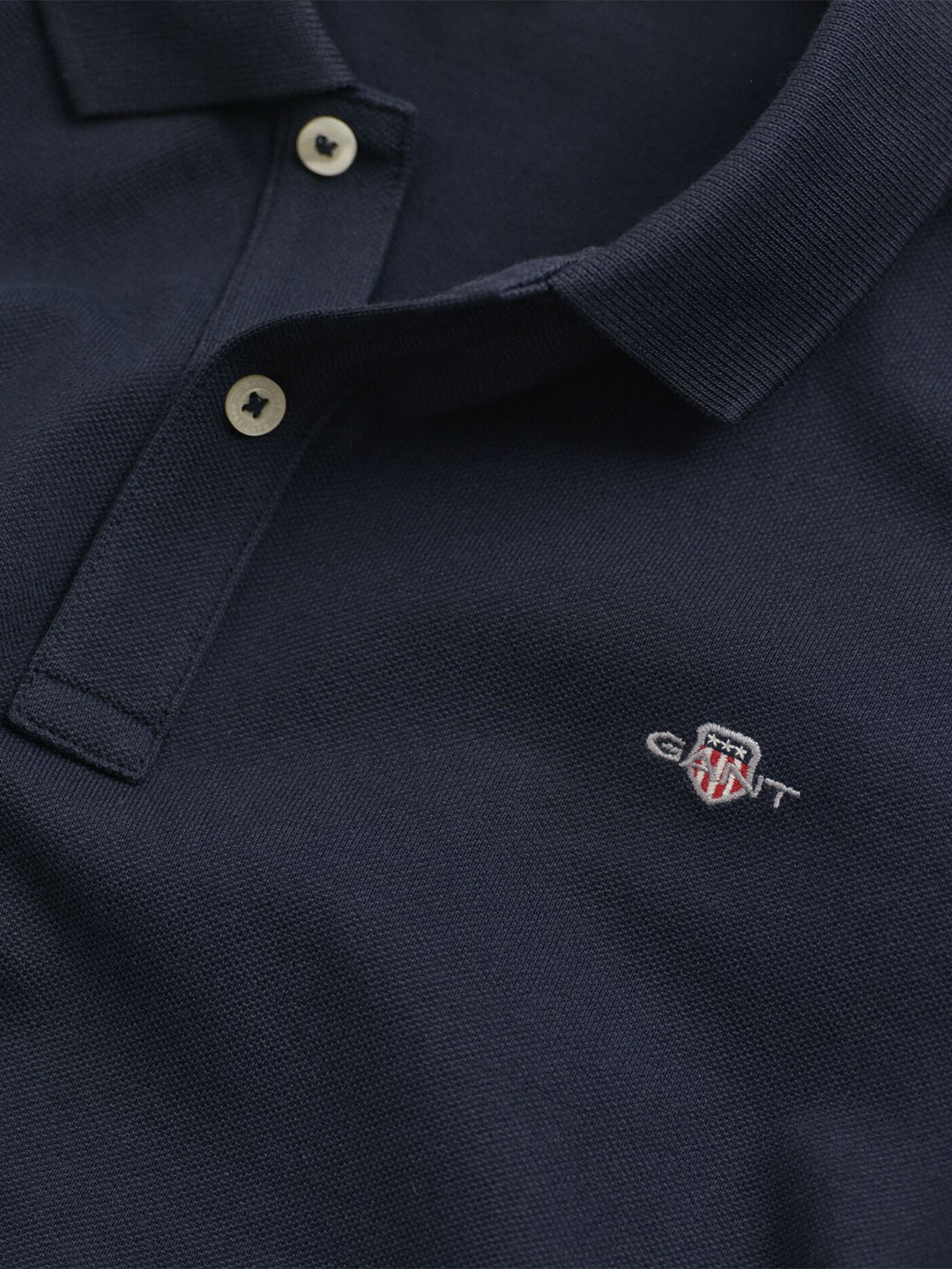 Gant Kids Blue Solid Polo Tshirt