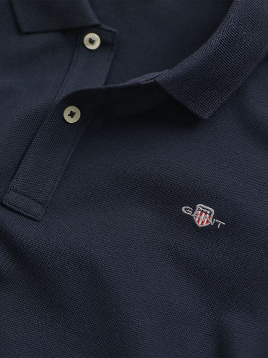 Gant Kids Blue Solid Polo Tshirt