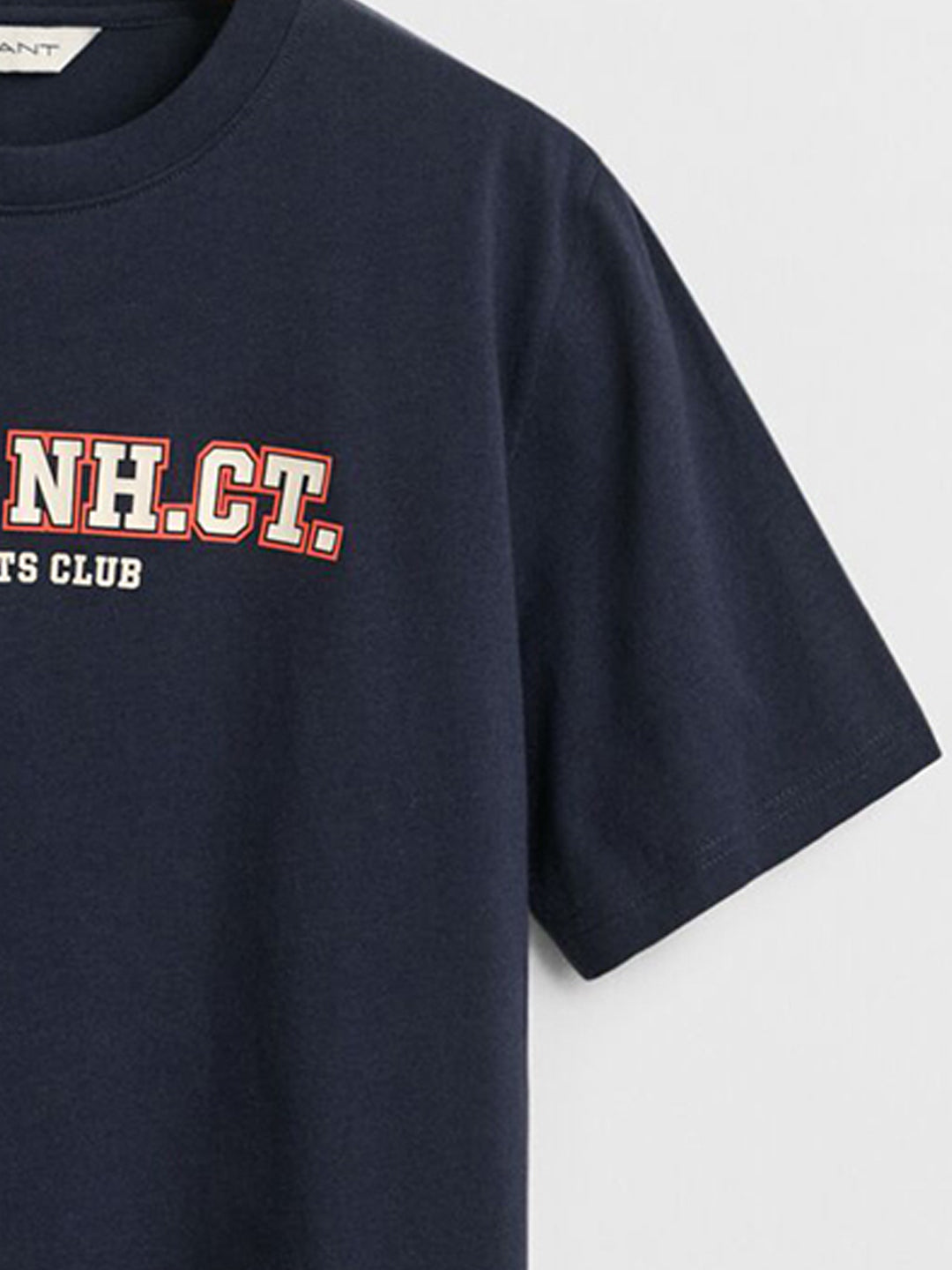 Gant Boys Blue Graphic Round Neck Tshirt