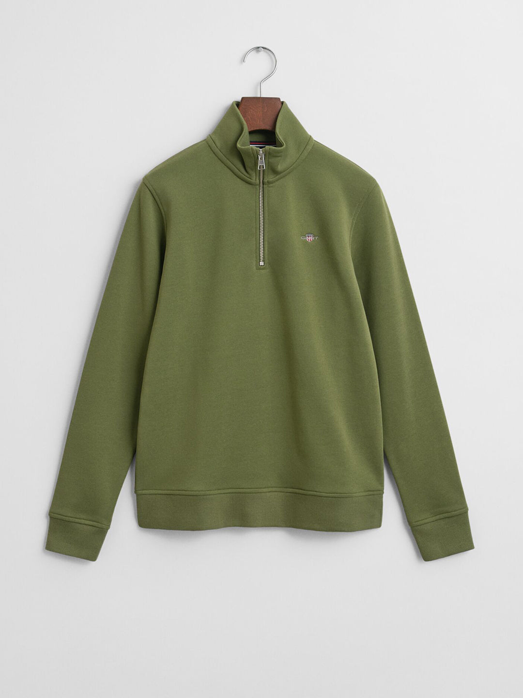 Gant Boys Green Solid Round Neck Sweatshirt