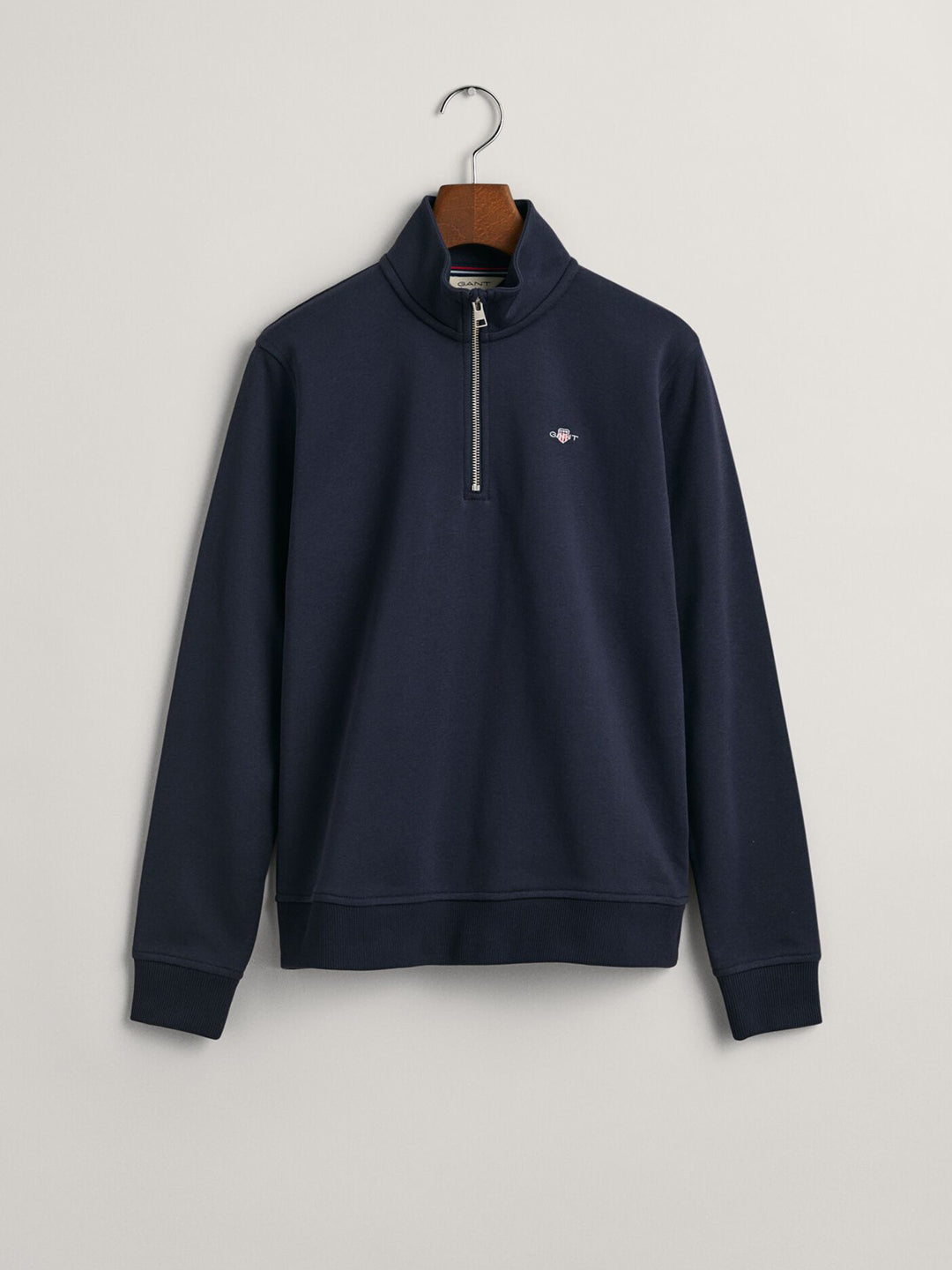 Gant Boys Blue Solid Round Neck Sweatshirt