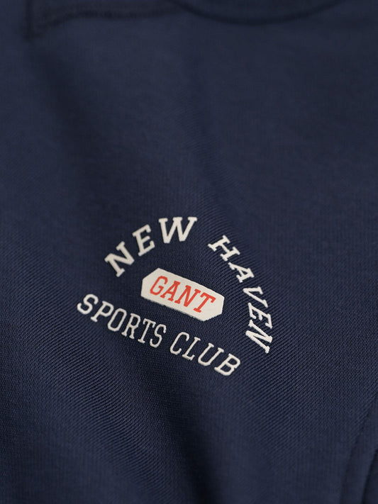 Gant Boys Blue Graphic Round Neck Sweatshirt