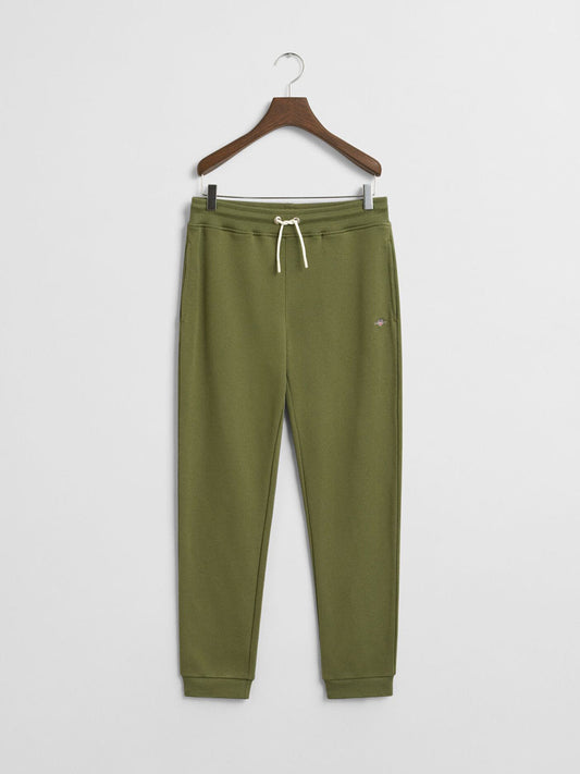 Gant Boys Green Regular Fit Solid Sweatpant