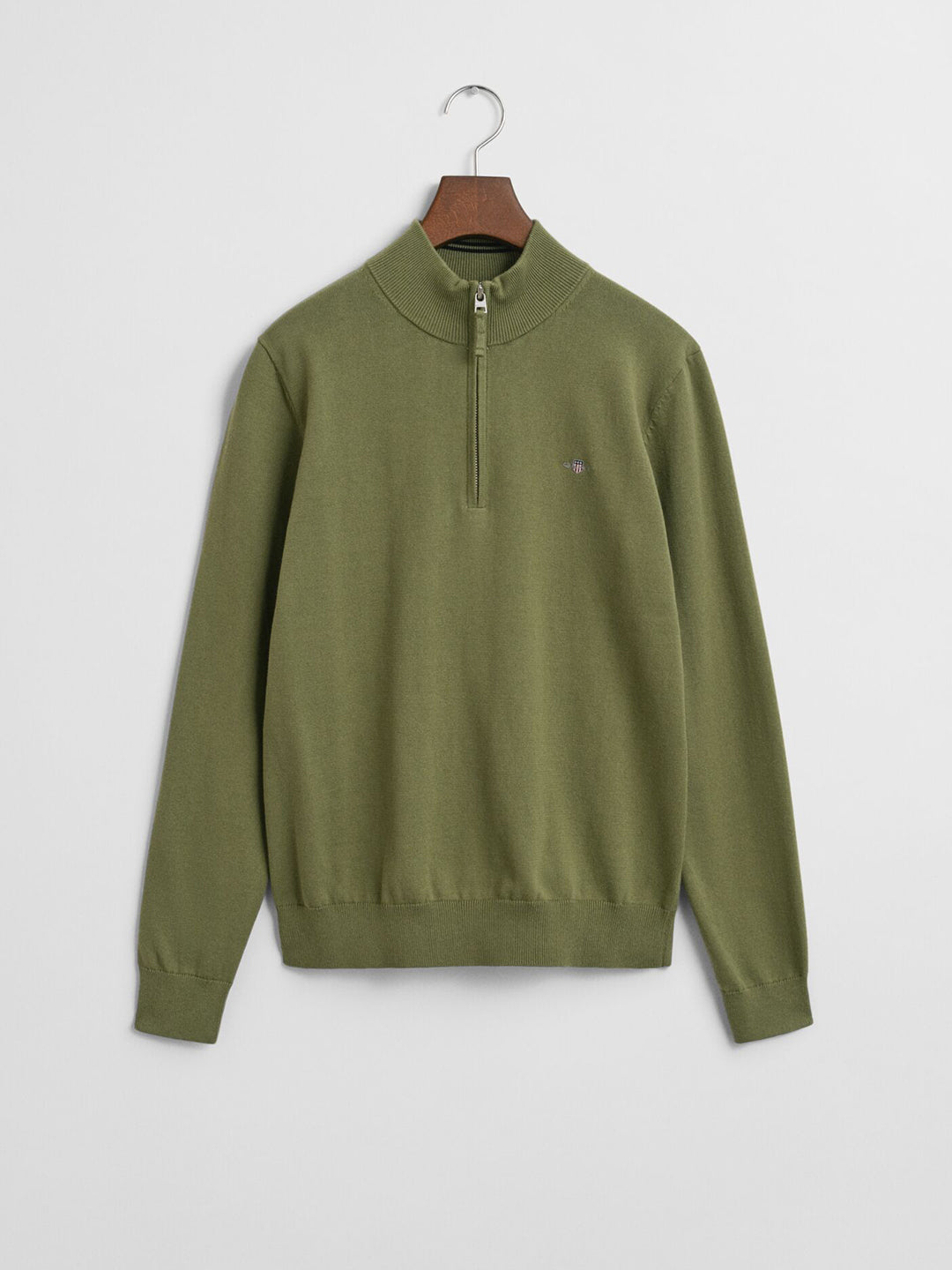 Gant Boys Green Solid Round Neck Sweatshirt