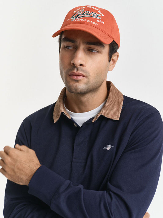 Gant Men Blue Solid Polo Tshirt