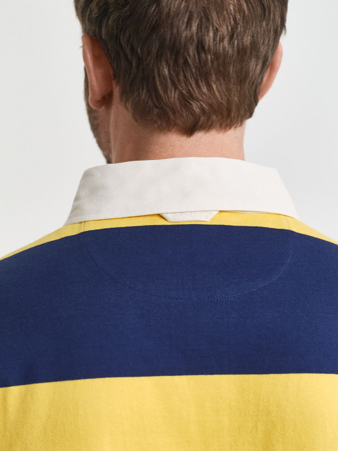 Gant Men Blue Striped Polo Tshirt