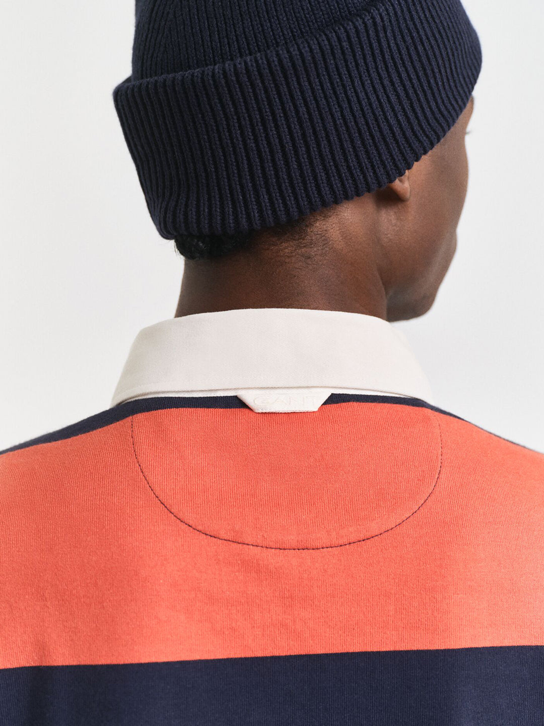 Gant Men Blue Striped Polo Tshirt