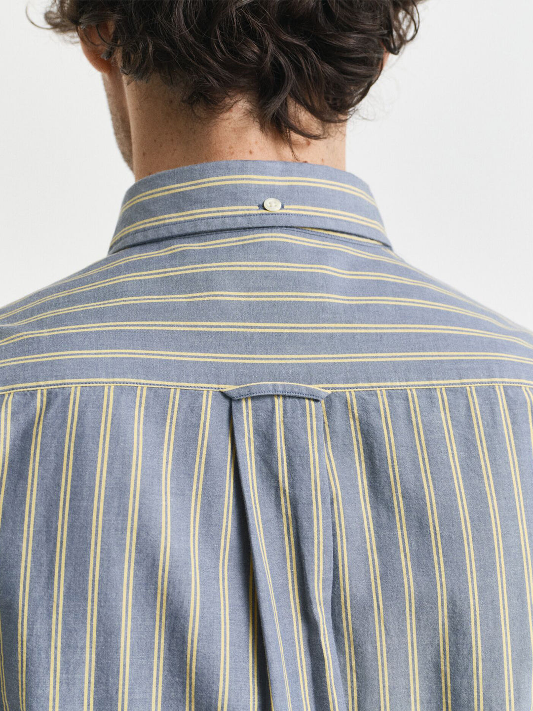 Gant Men Cream Striped Collar Shirt