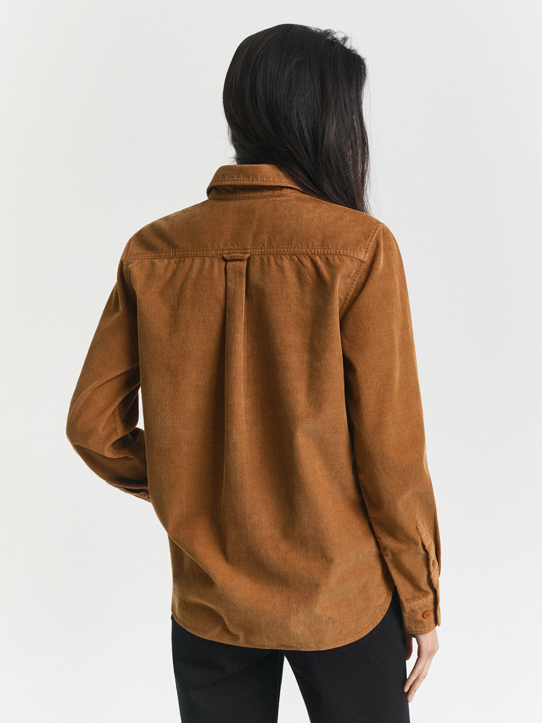 Gant Women Brown Solid Collar Shirt