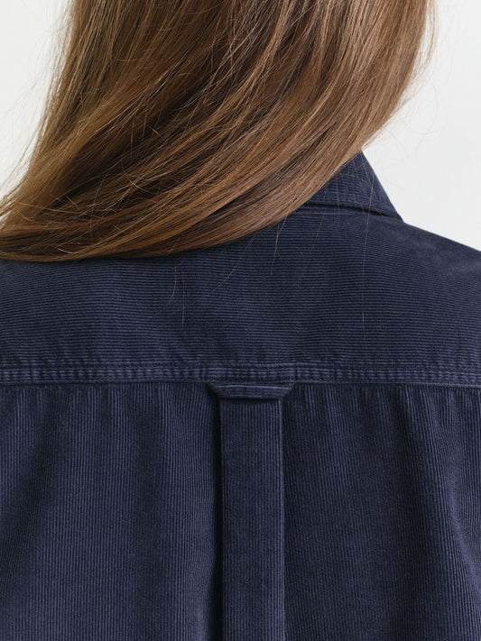 Gant Women Blue Solid Collar Shirt