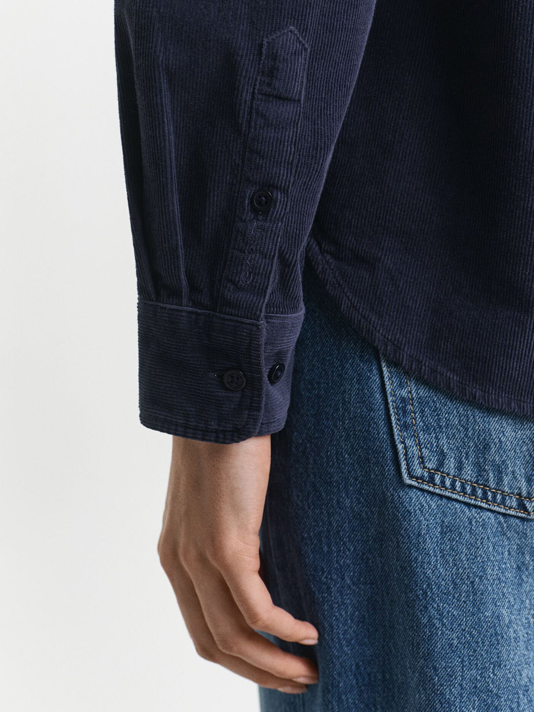 Gant Women Blue Solid Collar Shirt