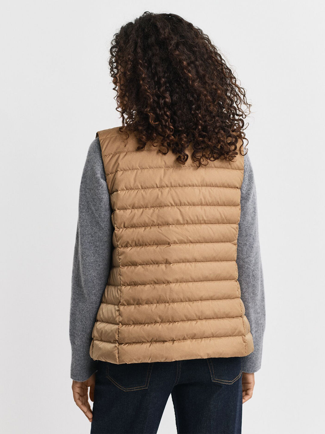 Gant Women Brown Solid Stand Collar Jacket